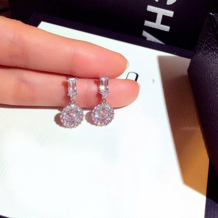 Bông tai giọt nước đá zircon xi bạc 925 cao cấp, bông tai đi tiệc độc đáo thiết kế sang trọng, Hoa tai cô dâu sang trọng B5168
