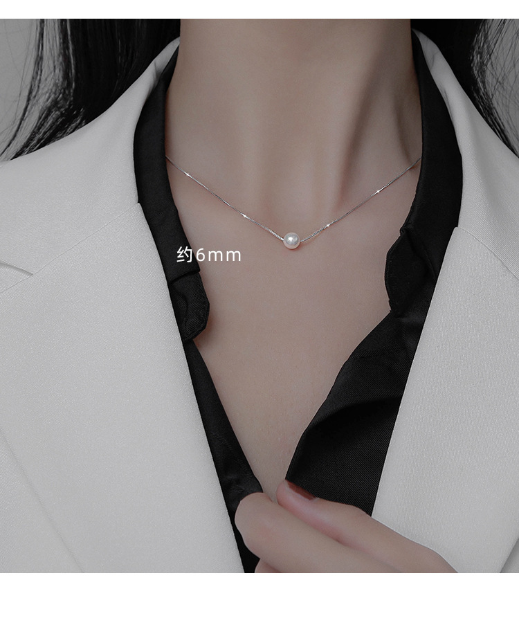 Dây chuyền đơn giản ngọc nhí đơn giản, dây chuyền nữ đơn giản thanh lich, phụ kiện dây chuyền thời trang, quà tặng ý nghĩa B5330